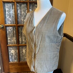 Eddie Bauer Women’s Tan Quilted Vest